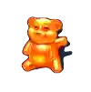 Orange gummy bear symbol